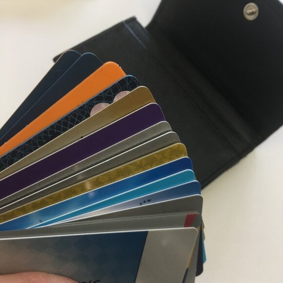 PRADA Business Card Holder Black Saffiano Lux Leather 100% Authentic w/Box - Picture 12 of 16